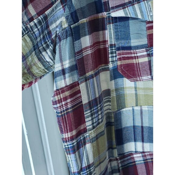 Siegfrieds Vintage Women's XL Plaid Button-Up Shirt Multicolor Cotton - Picture 8 of 15